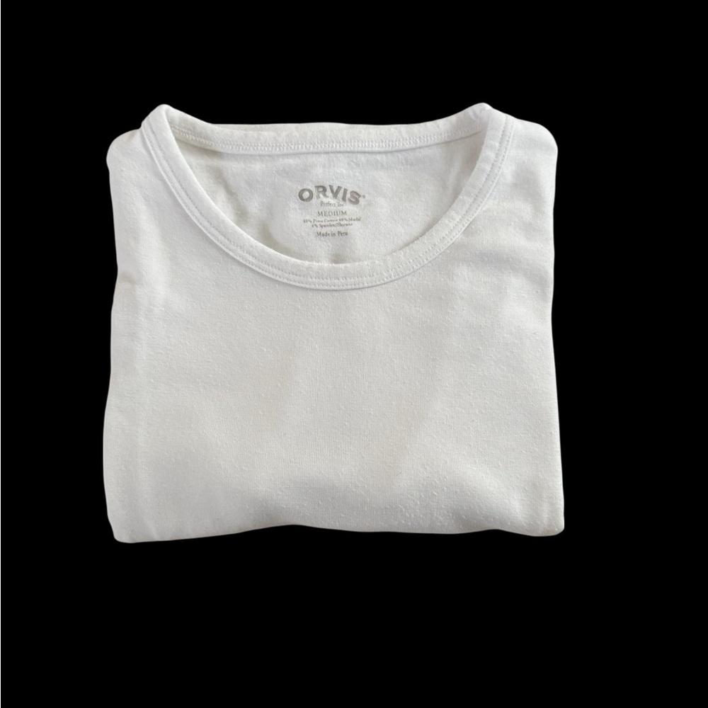 Orvis Women's Short Sleeve Crew Tee - White - Picture 9 of 9